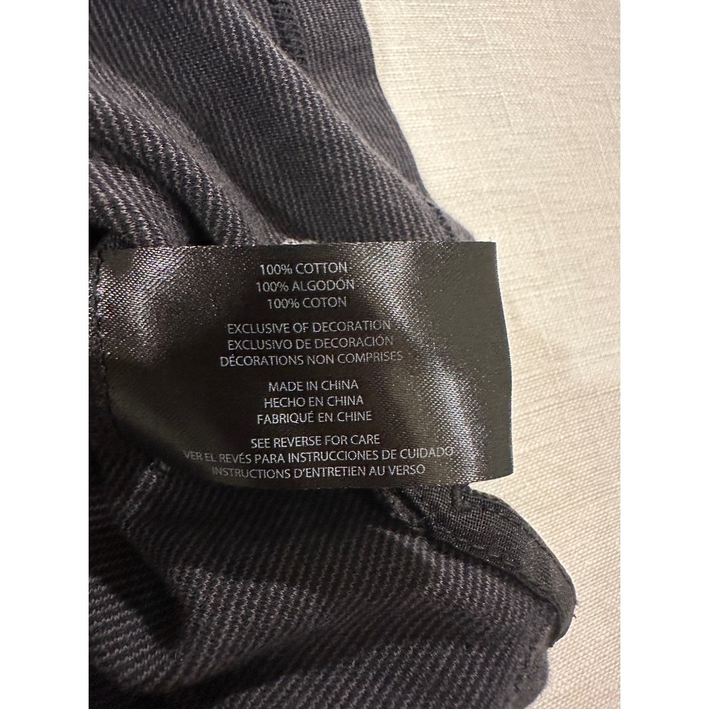 Banana Republic‎ Mens XL Polo Shirt Charcoal Grey Micro Stripe 100% Cotton - Picture 6 of 8